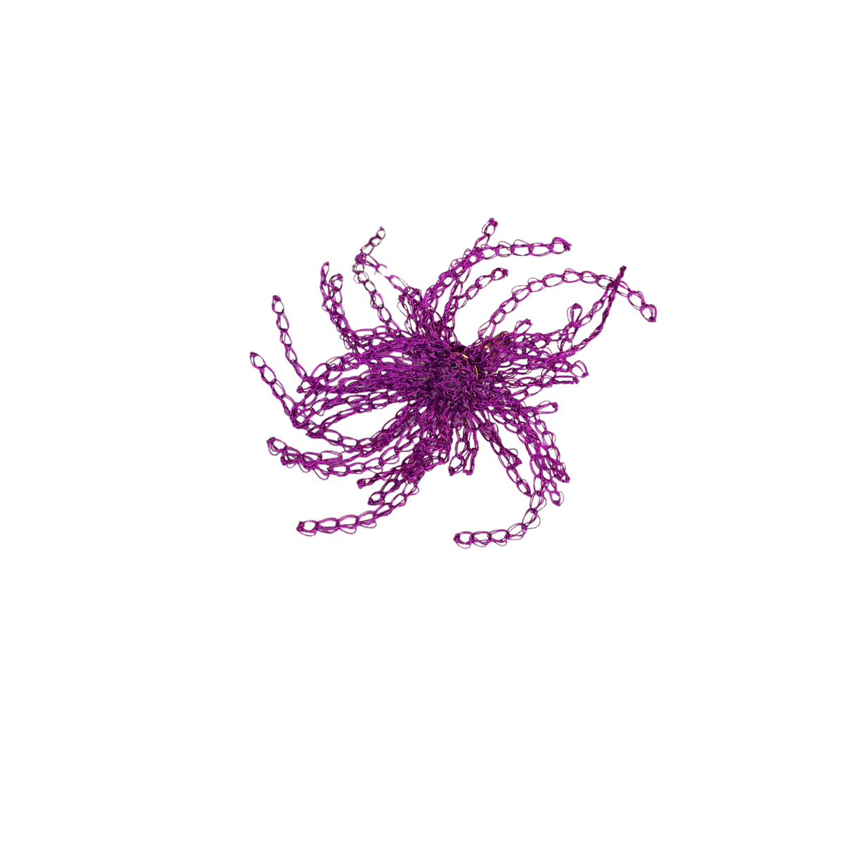 Anel de Crochê Fios Roxo Sale