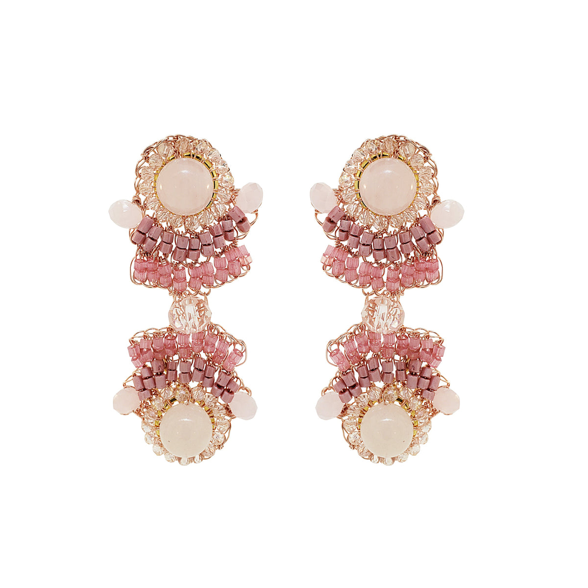 Brinco de Crochê Mina Duo Essence