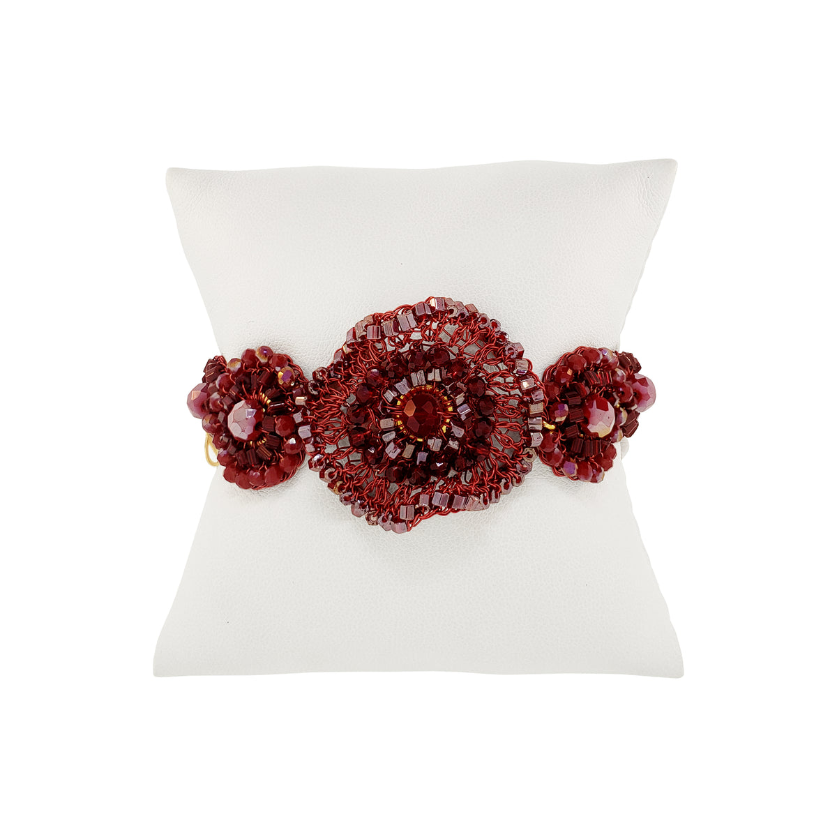 Pulseira de Crochê Flourish Infinite Love - Burgundy