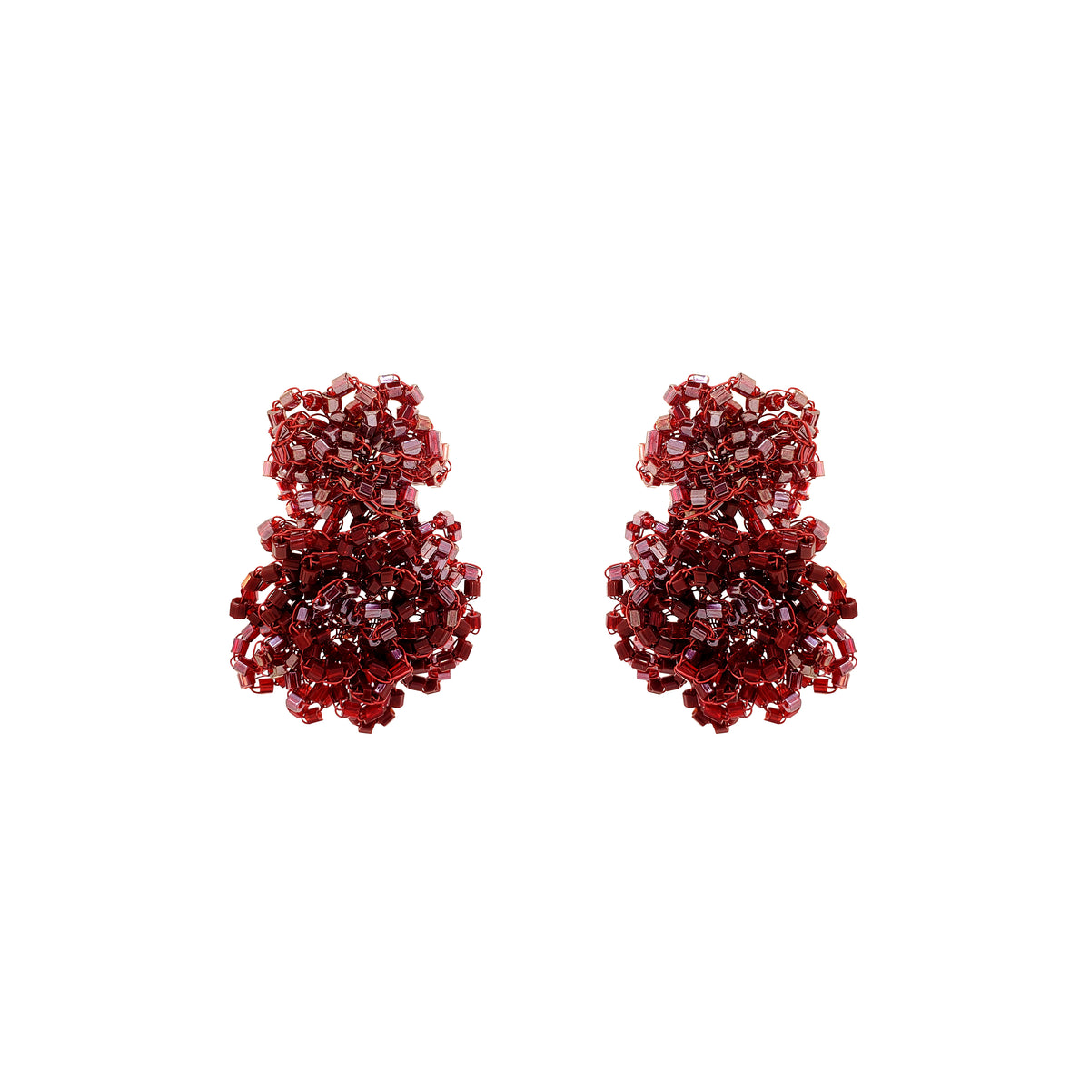 Brinco de Crochê Agnes Infinite Love - Burgundy
