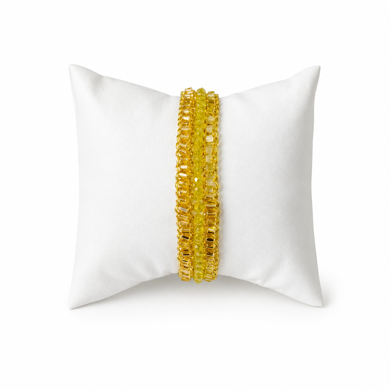 Bracelete de Crochê Ziggy Mix Yellow