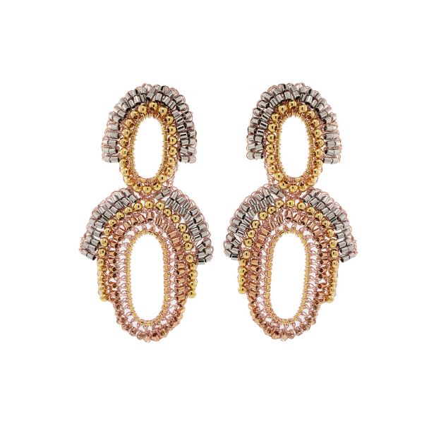 Brinco de Crochê Aesthetic Trio Gold