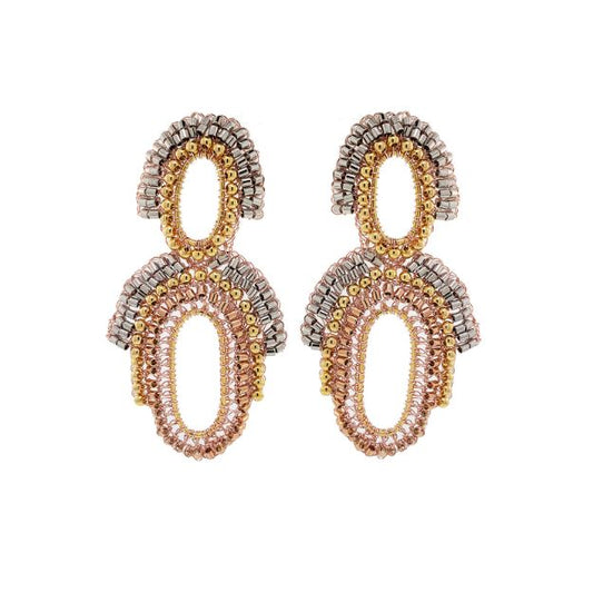 Brinco de Crochê Aesthetic Trio Gold