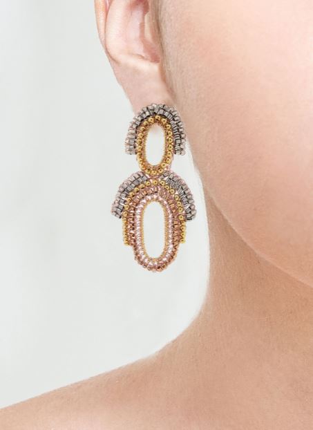 Brinco de Crochê Aesthetic Trio Gold