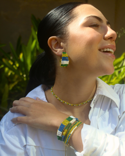 Brinco de Crochê Nyx Hoops Edição Copa