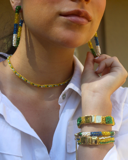 Colar de Crochê Choker Edição Copa
