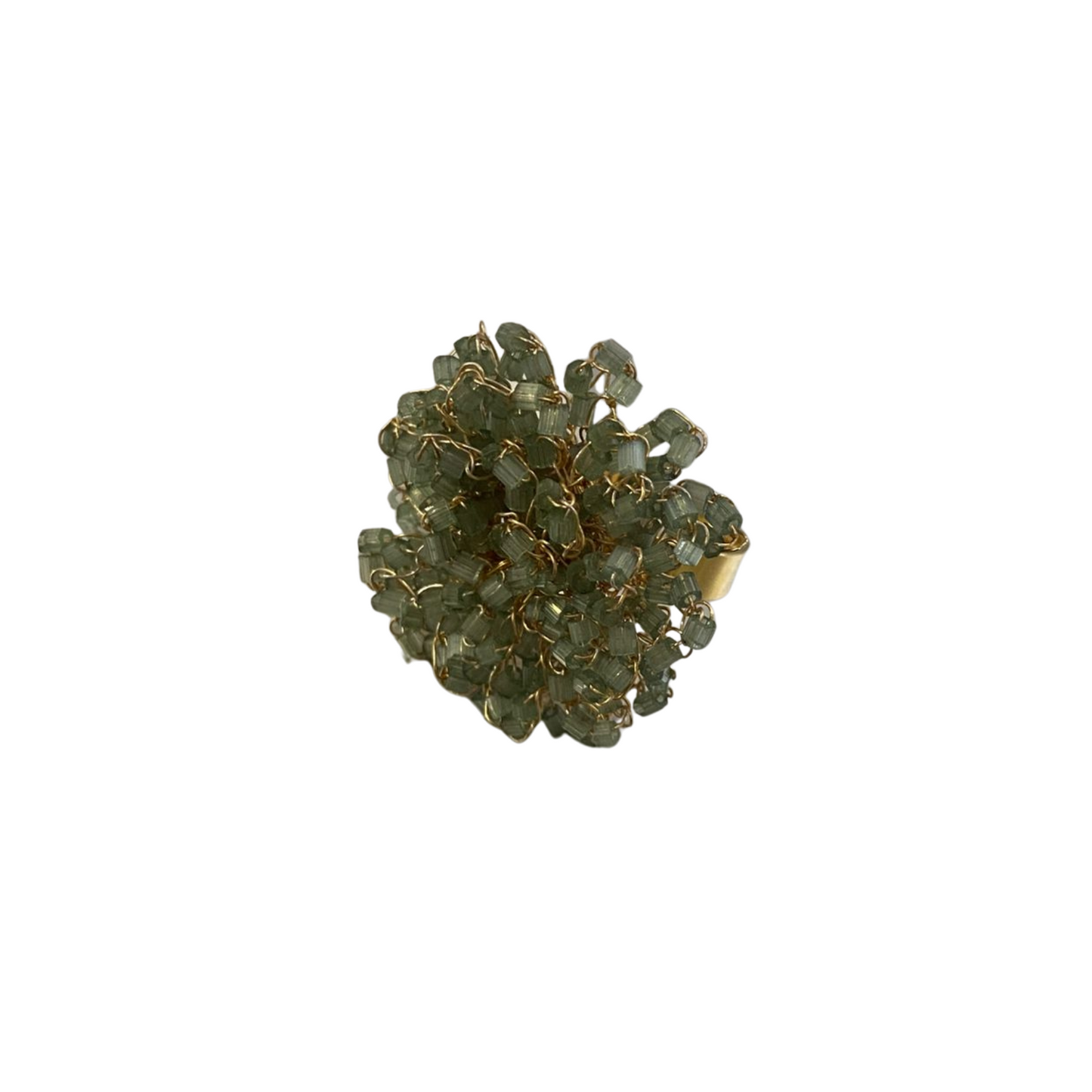 Anel de Crochê Drizzle Grande Verde Sale