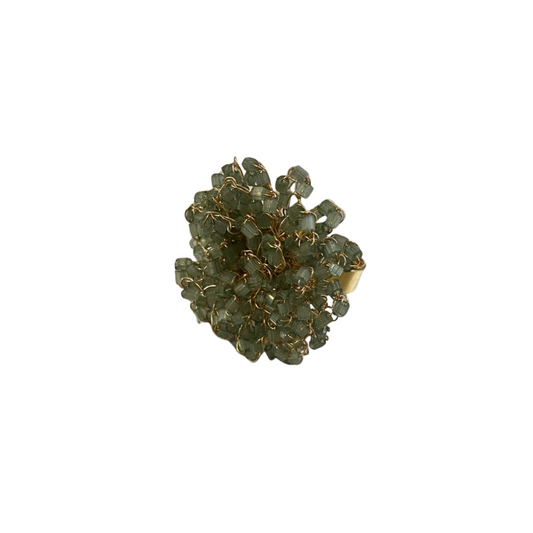 Anel de Crochê Drizzle Grande Verde Sale