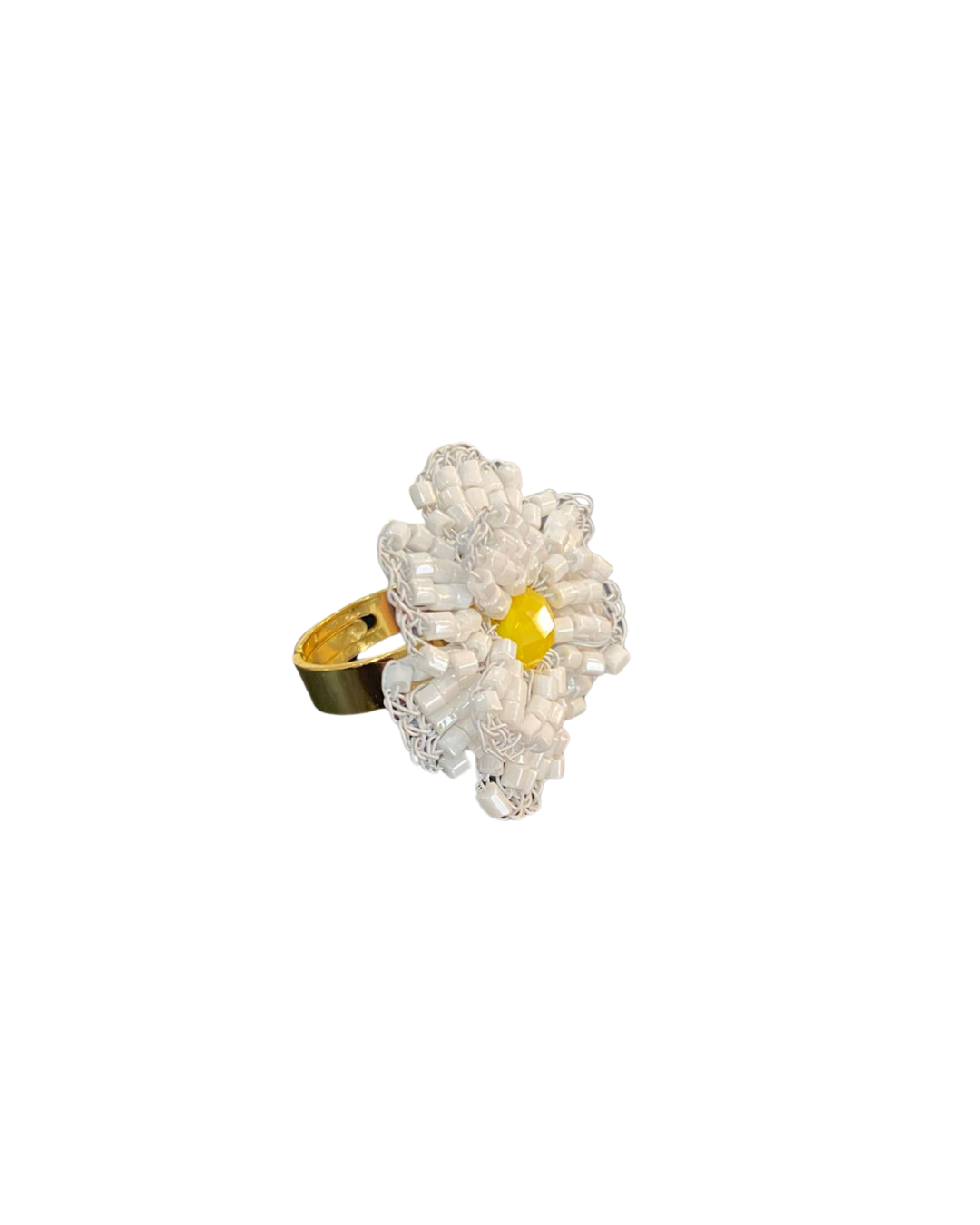 Anel de Crochê Flor Margarida Sale