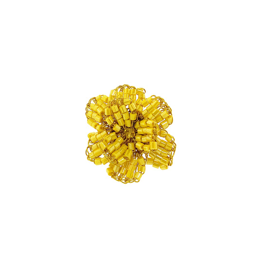 Anel de Crochê Blossom Yellow Eletric Warmth Mix