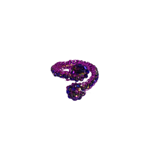 Anel de Crochê Tyra Roxo Sale