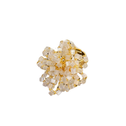 Anel de Crochê Drizzle Off-White
