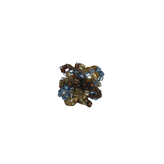 Anel Drizzle Azul e Marrom Savage Sale
