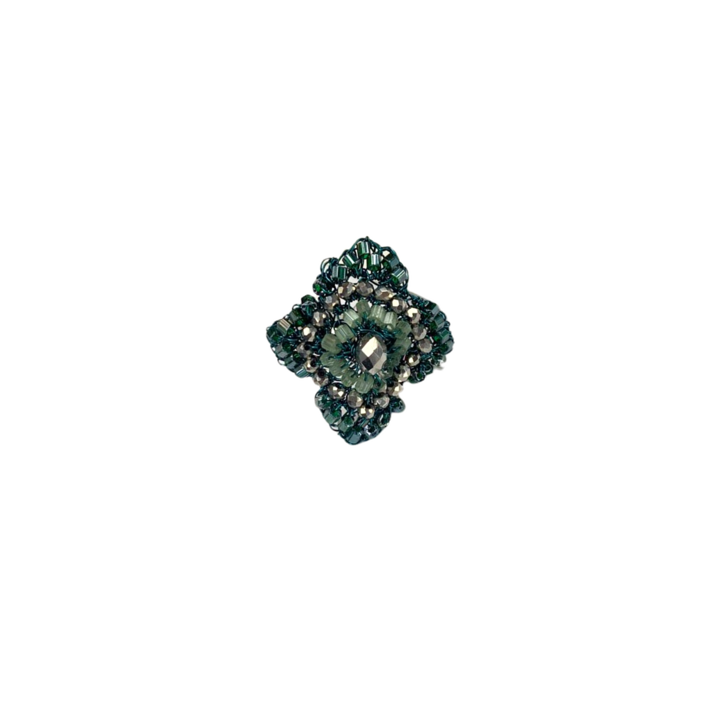 Anel de Crochê Puzzle Verde Roll & Sparkle Sale