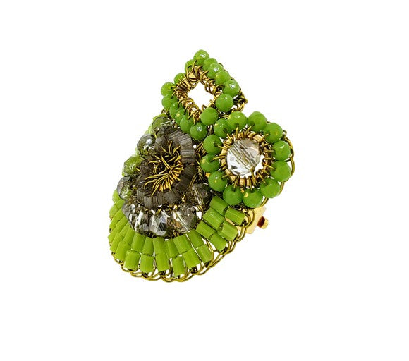 Anel Althea Maxi Legacy Verde