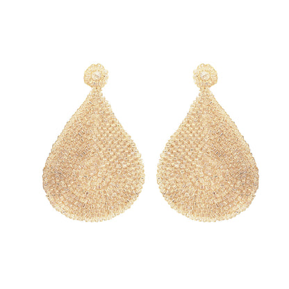 Brinco de Crochê Gota Max Dourado