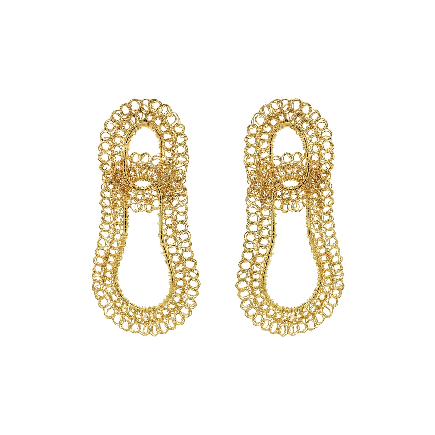 Brinco de Crochê Artemis Duo Chronos Legacy Dourado