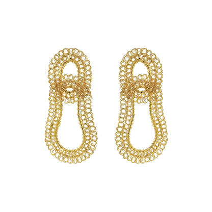 Brinco de Crochê Artemis Duo Chronos Legacy Dourado