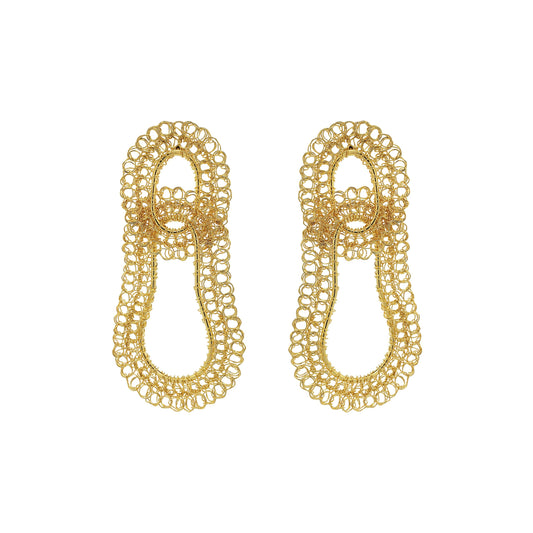 Brinco de Crochê Artemis Duo Chronos Legacy Dourado
