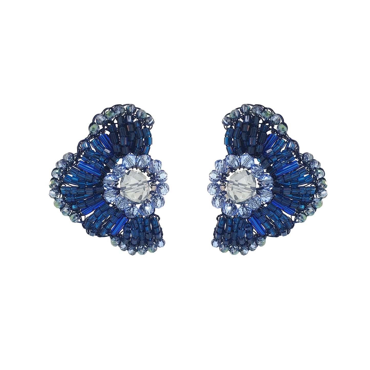 Brinco de Crochê Chess Mid Azul Roll & Sparkle
