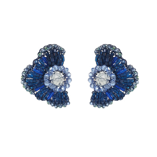 Brinco de Crochê Chess Mid Azul Roll & Sparkle