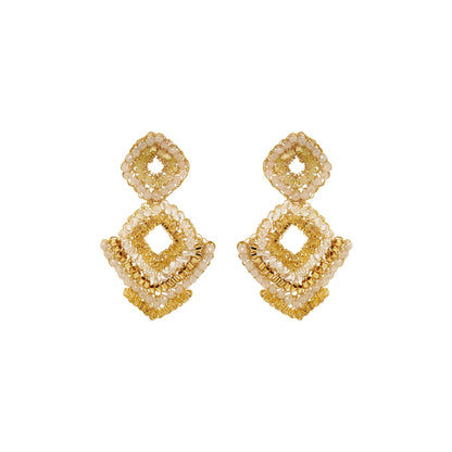 Brinco de Crochê Puzzle Dangle Dourado Roll & Sparkle Sale