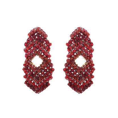 Brinco de Crochê Puzzle Vermelho Roll & Sparkle