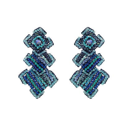 Brinco de Crochê Puzzle Trio Azul Roll & Sparkle Sale
