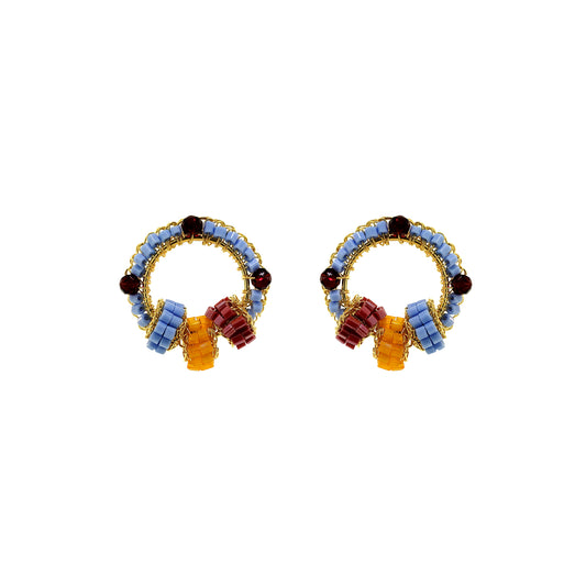 Brinco de Crochê High Roller Trio Post Sunrise Mix