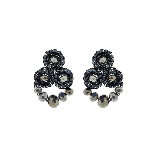 Brinco de Crochê Royal Flush  Wild Cards Preto