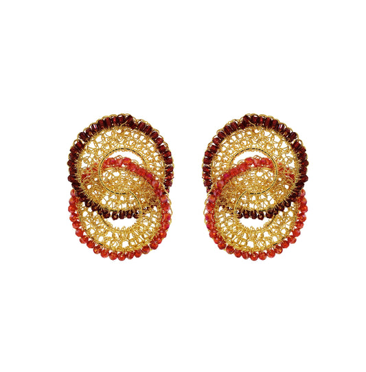 Brinco de Crochê Minerva Chronos Legacy Vermelho
