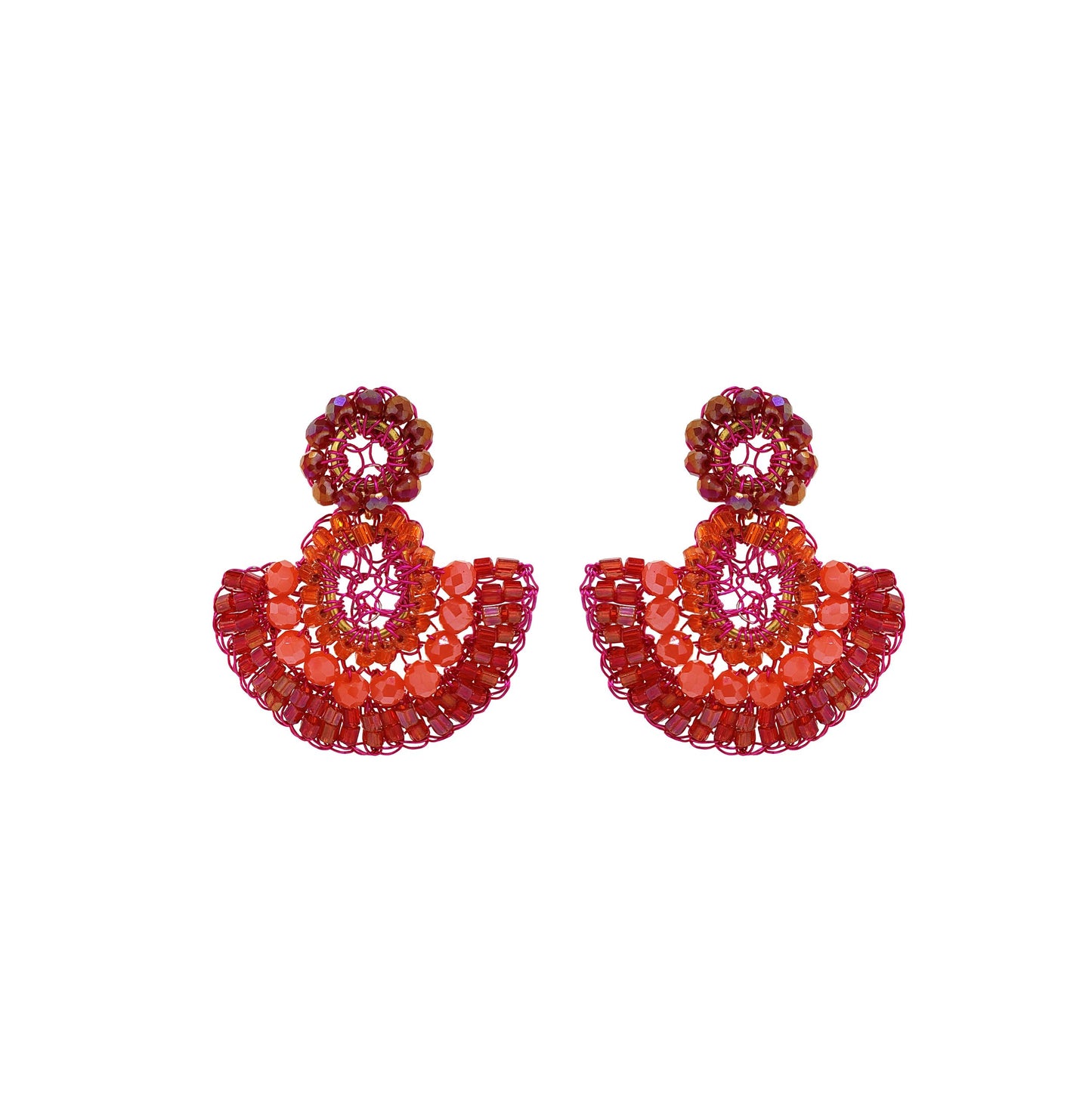Brinco Althea Mini Dangle Aurora Rosa