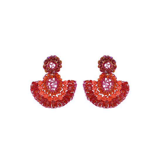Brinco Althea Mini Dangle Aurora Rosa