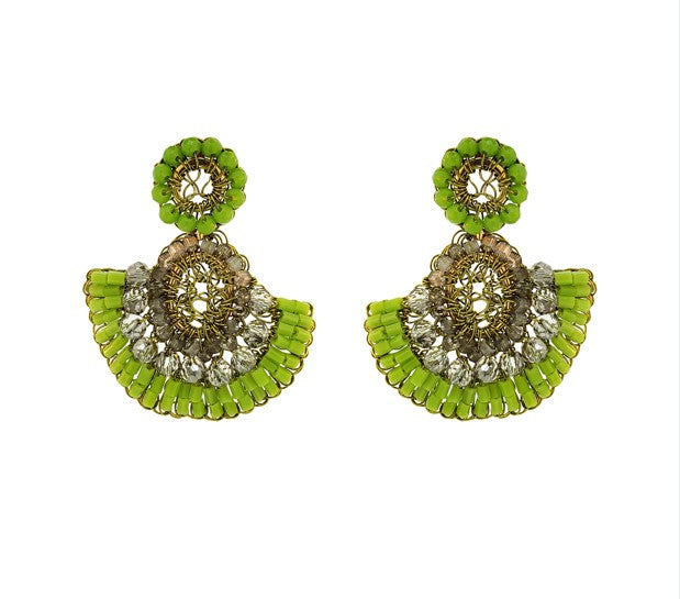 Brinco Althea Mini Dangle Legacy Verde