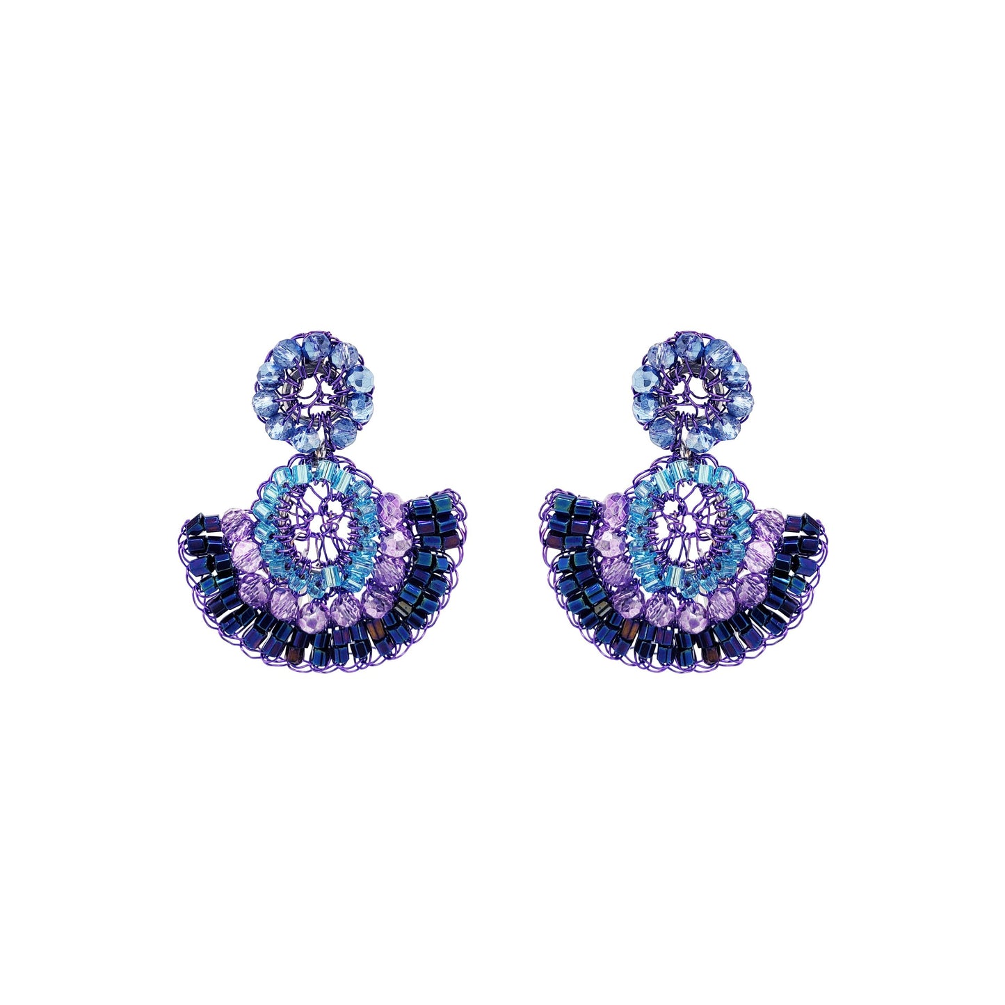 Brinco Althea Mini Dangle Aurora Lilás