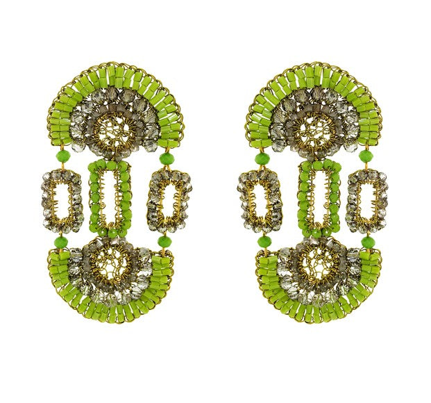 Brinco de Crochê Tyche Maxi Legacy Verde