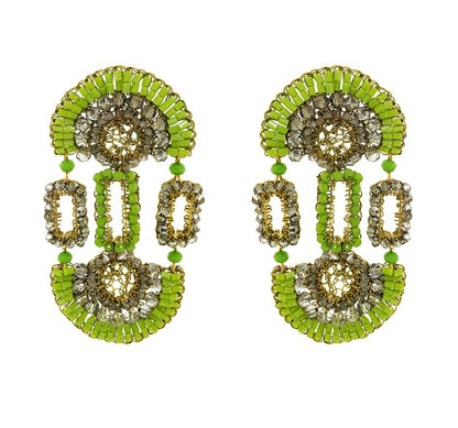 Brinco de Crochê Tyche Maxi Legacy Verde
