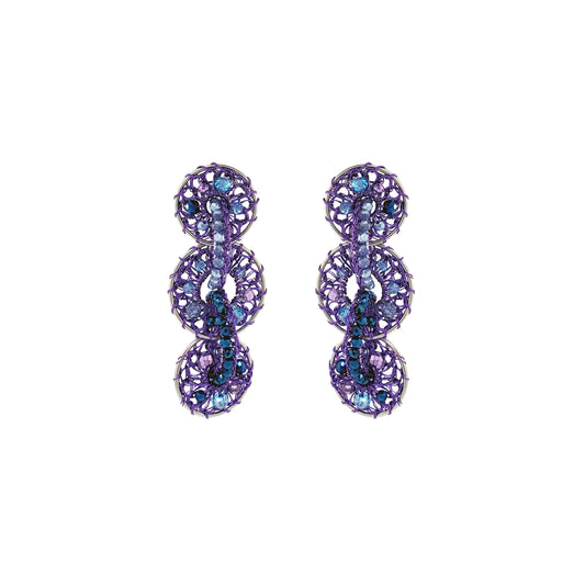 Brinco de Crochê Moira Cascade Aurora Lilás Sale