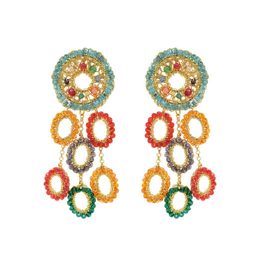 Brinco Moira Chandelier Colorido