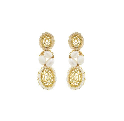Brinco de Crochê Nyla Trio Essence
