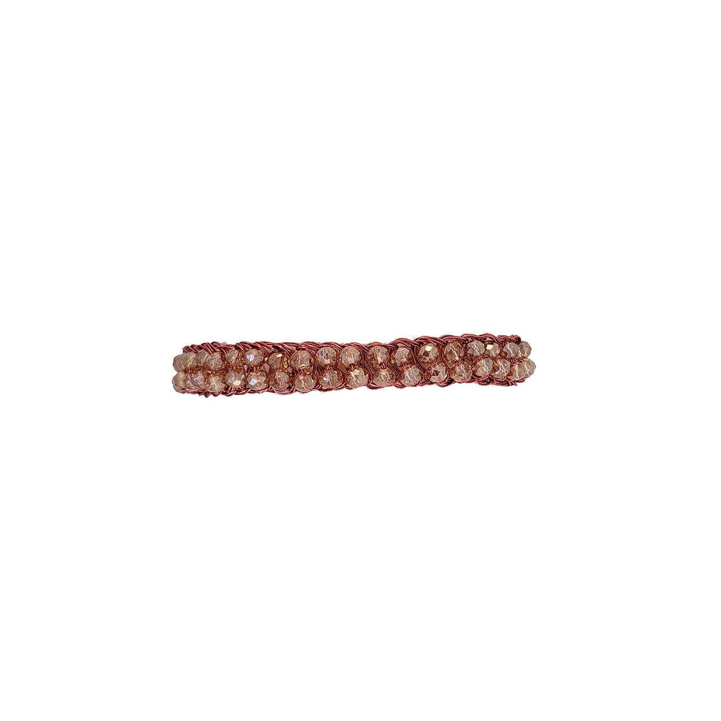 Bracelete de Crochê Uni Terracota