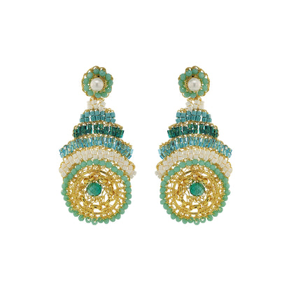 Brinco de Crochê Ripples Dangle Turquesa Ocean Dreams Sale
