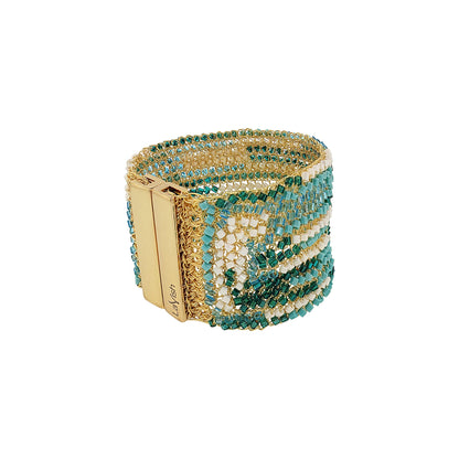 Bracelete de Crochê Mix Turquesa Ocean Dreams