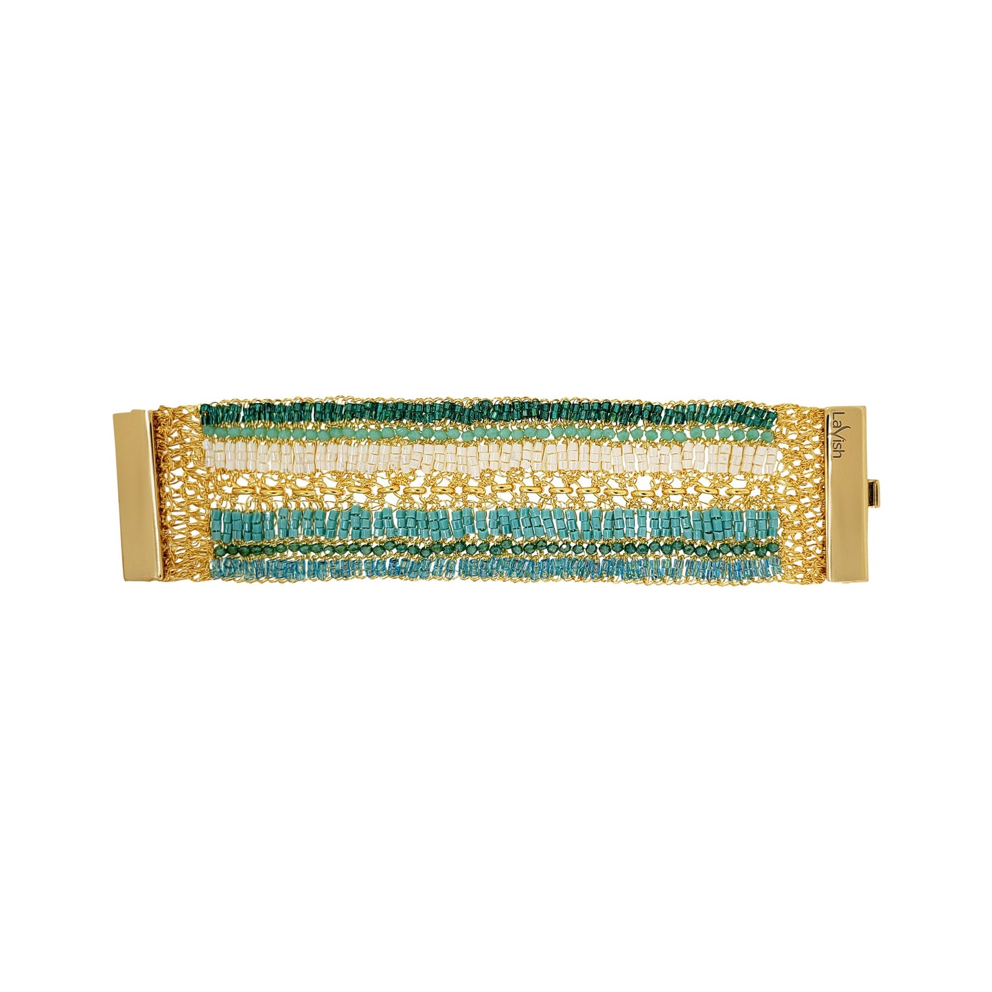 Bracelete de Crochê Tides Turquesa Ocean Dreams