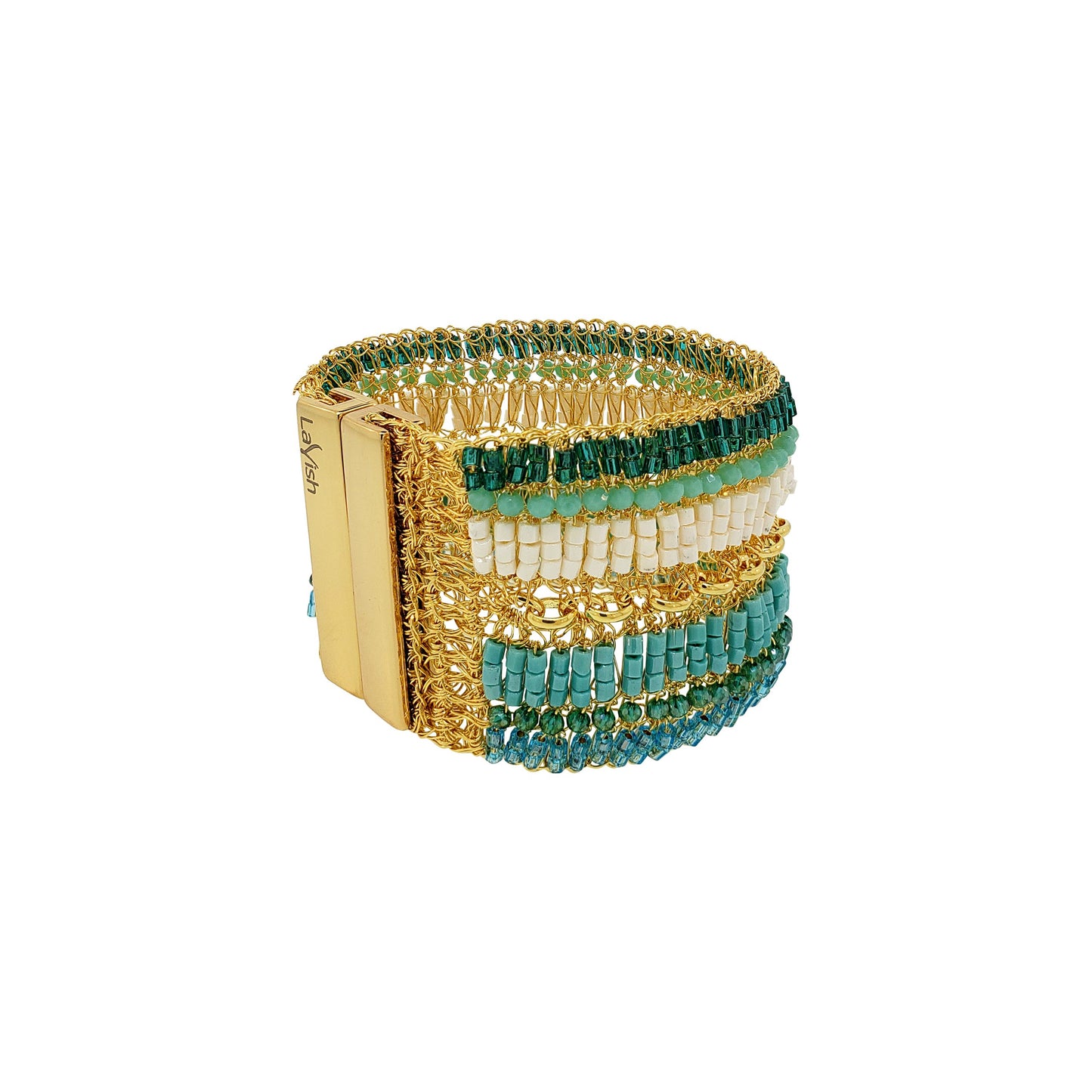Bracelete de Crochê Tides Turquesa Ocean Dreams