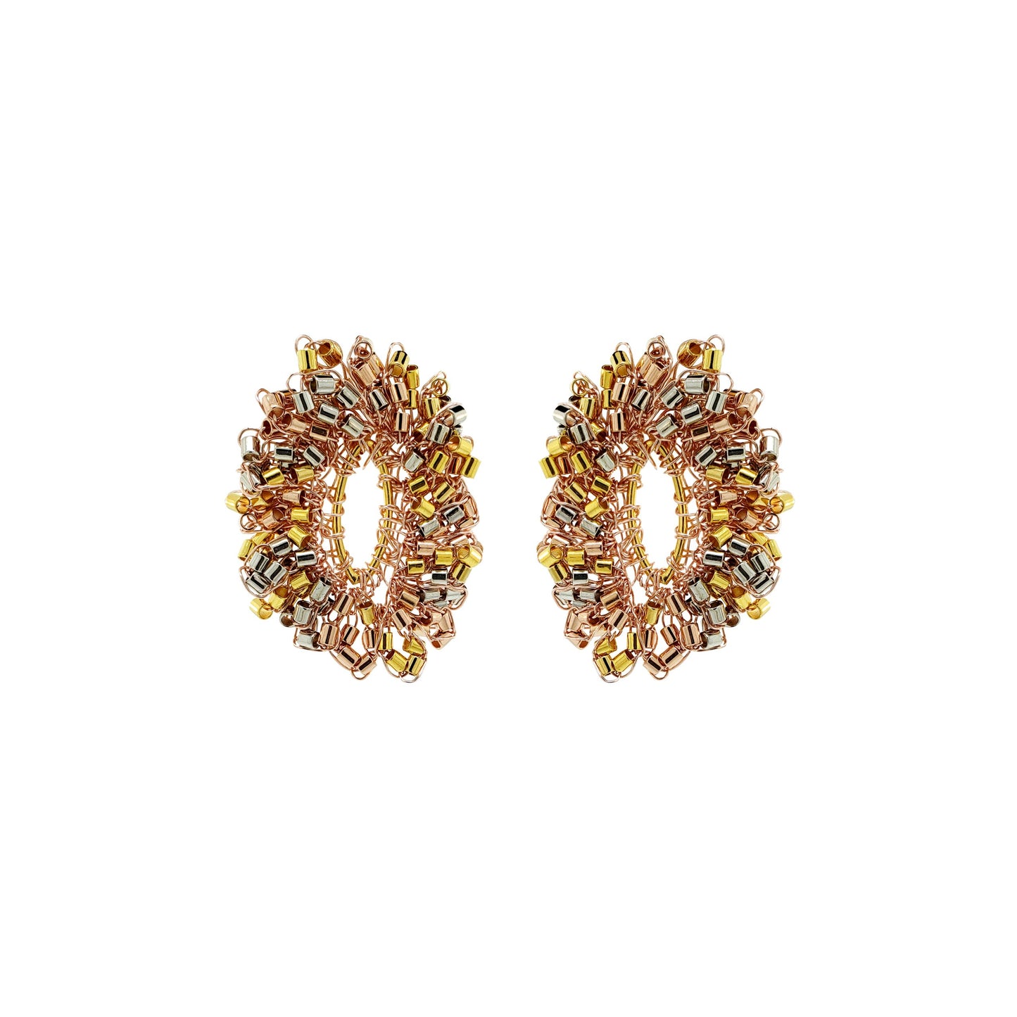 Brinco de Crochê Nature Trio Gold