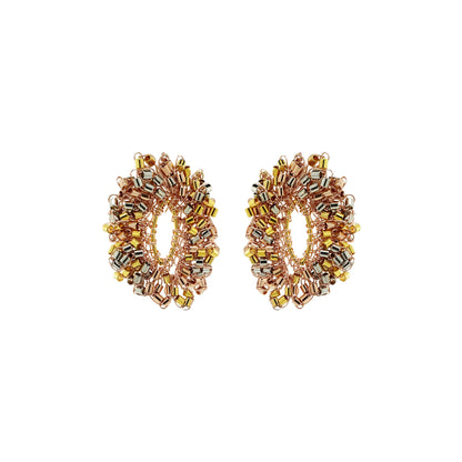 Brinco de Crochê Nature Trio Gold