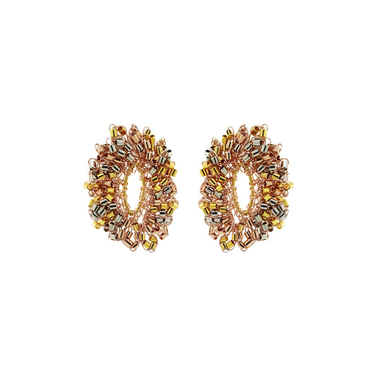 Brinco de Crochê Nature Trio Gold