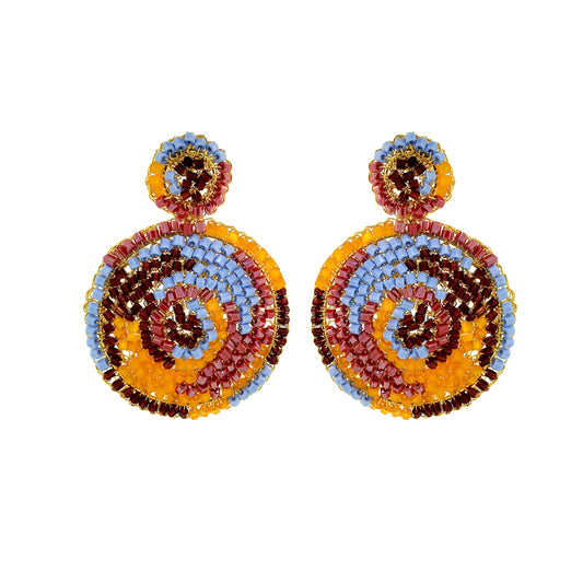 Brinco de Crochê Dahlia Sunrise Mix