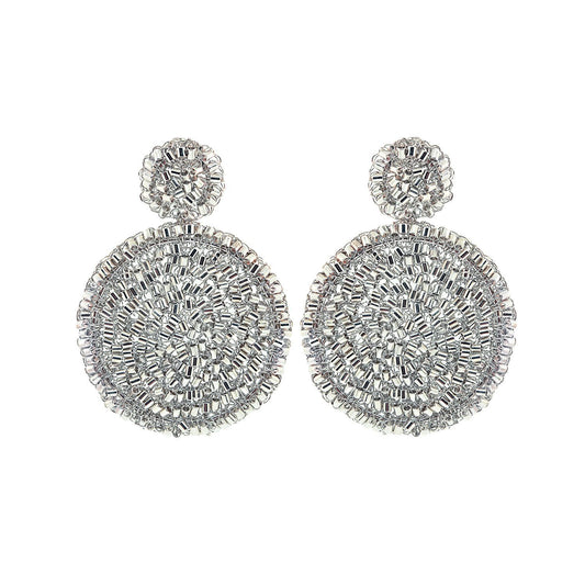 Brinco de Crochê Mandala Média Palladium